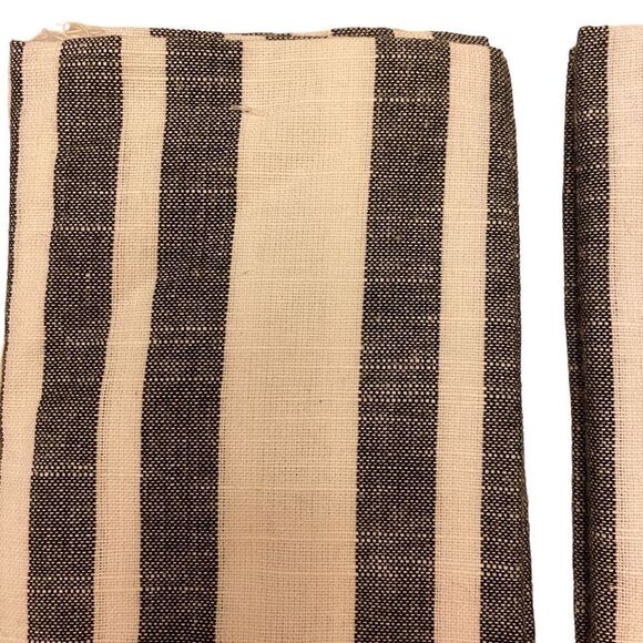 Lintex Home Collection Black and White Striped Cotton Cloth Napkins 2 sets of 2 - Picture 7 of 8